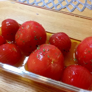 簡単5分の作りおき☆夏にぴったりプチトマトのマリネ